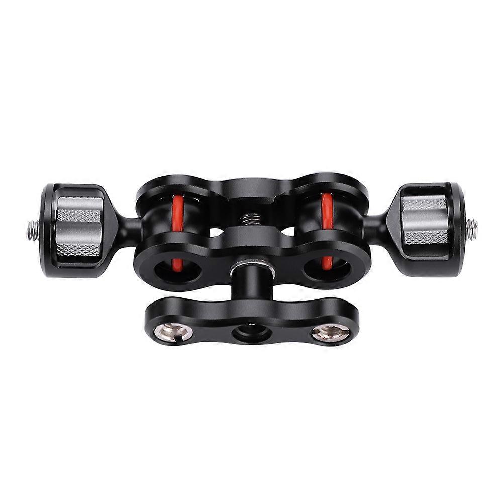 Multi Function Dual Ball Head Hot Shoe Magic Arm Mount Adapter Camera Accessory