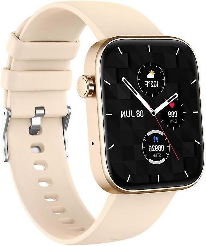 Life Tracker Smart Fitness Watch Android And iOS Compatible Gold Color