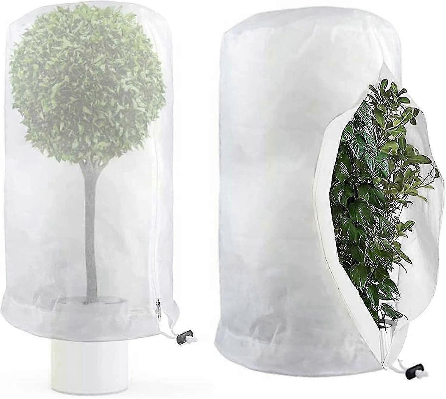 植物のための2つの冬の保護のセット、霜からの保護、植物の冬の保護、鉢植えの植物の大きな袋、60 x 80 cm f26