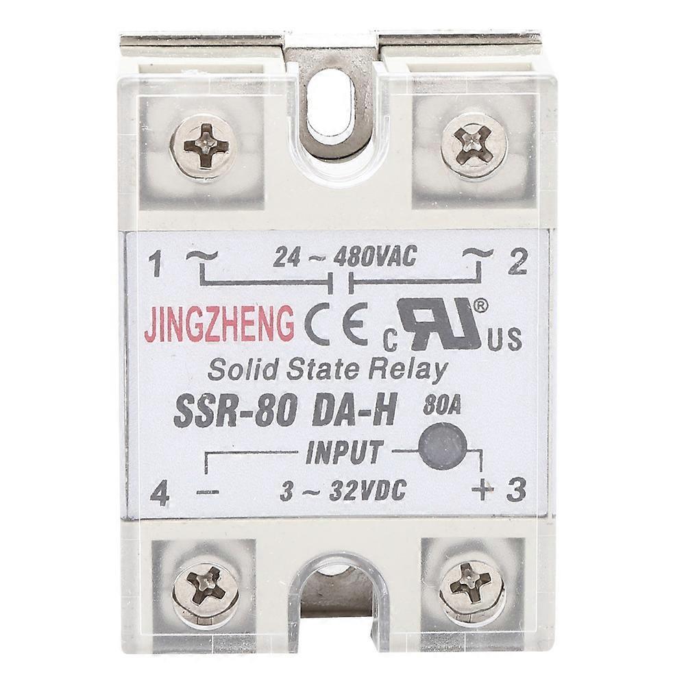 Solid State Relay DC AC SSR with Non Contact Switch High Quality SSR-80A DA H 24-480VAC