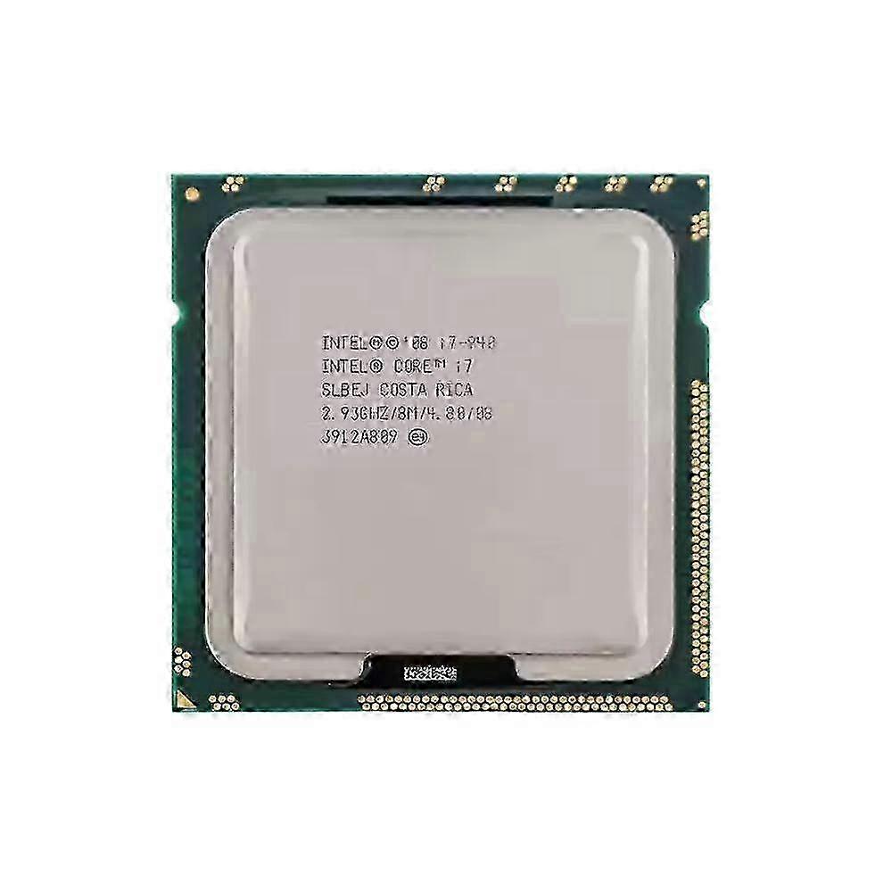 Core i7-940 CPU - Socket LGA 1366 4 Cores 8 Threads 2.93GHz 8MB L3 Cache 130W.
