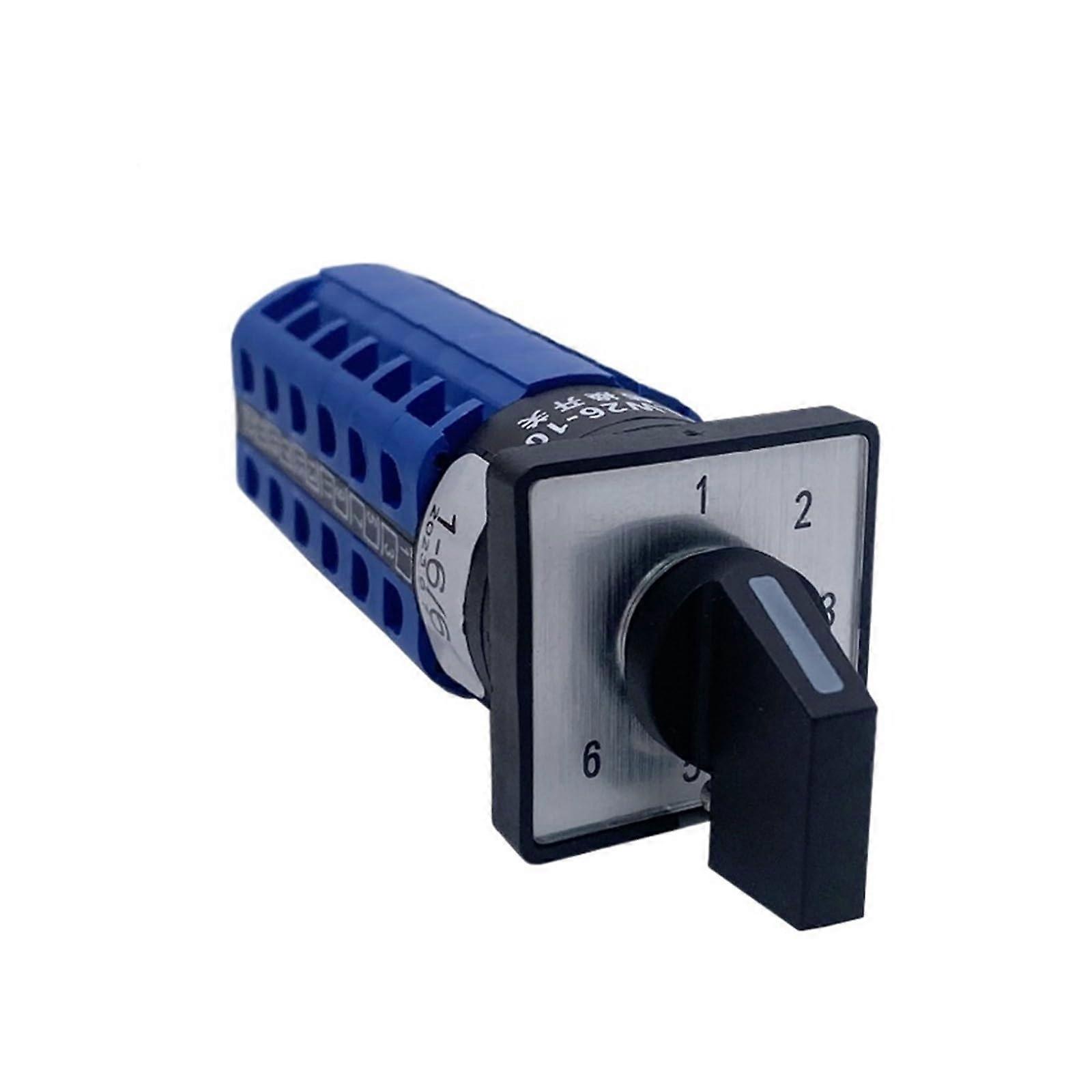 16mm Opening Hole Universal Rotary Cam Switch SixSection TwoWire 6Way 5V