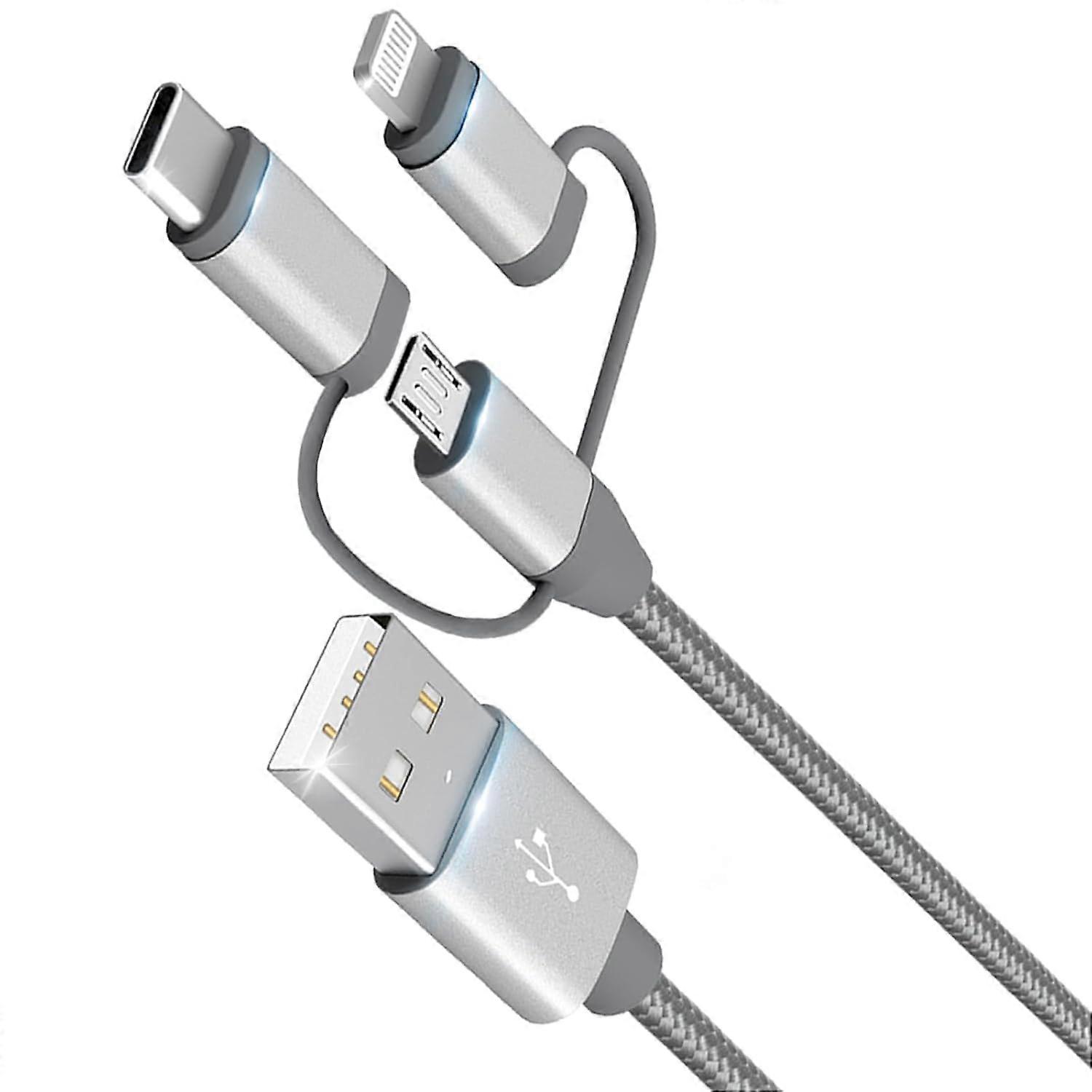 MFi Certified 3 in 1 Multi Charging Cable 1Pack