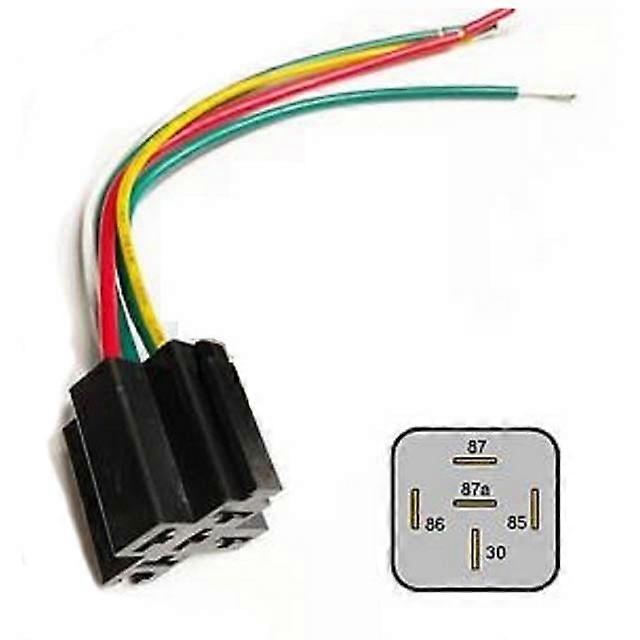 02761 - RELAY SOCKET AUTO 5P 80A W/12AWG WIRES