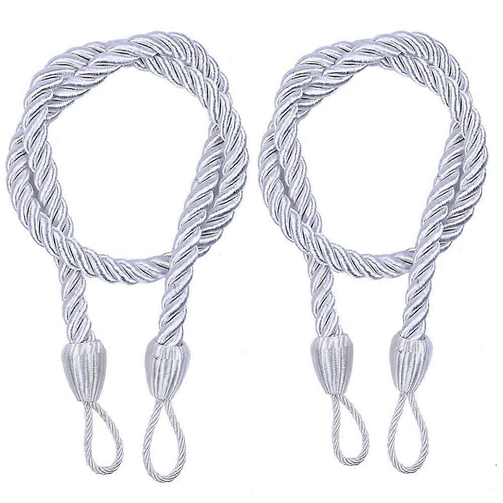 2PCS Ropes Tie Backs For Window Curtain Cord Buckle Tiebacks Tie Backs for Home Bedroom