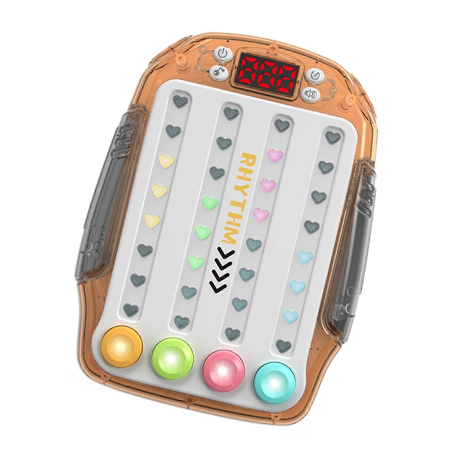 Hand Training Toy for Kids Children Handheld Puzzle Game Console Quick Push Game Rhythm Game Machine Game Toy Multicolor