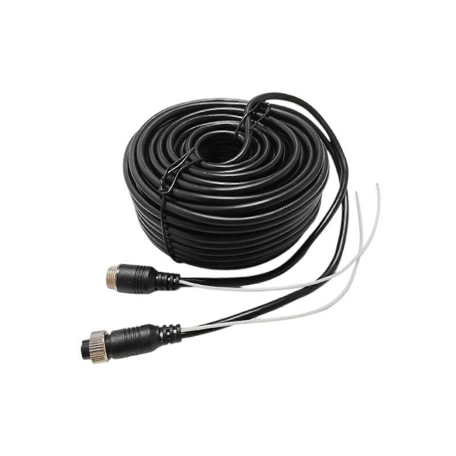 Double Defended 4Pin Aeronautics Cable for Car Rear View Camera Video Extension with Tall Flexibility Multicolor