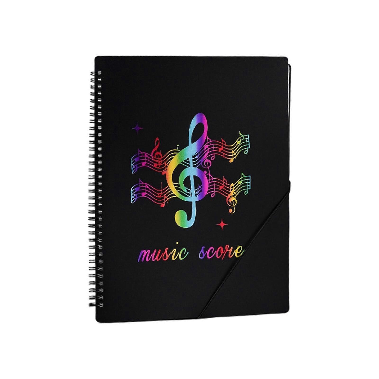 Customizable Clear Page Protectors 20 Page Anti Reflective Sheet For Music Sheets And Scores Multicolor