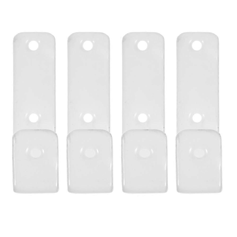 White Iron for Bunk Bed Ladder Safety 4Pcs Pack
