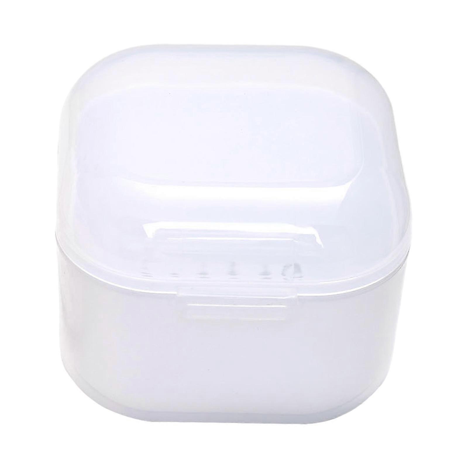 Dustproof ABS Manicuring Drill Pasteurization Container With Stone Framework Blankets And Securable Transportable Organization Structure  White