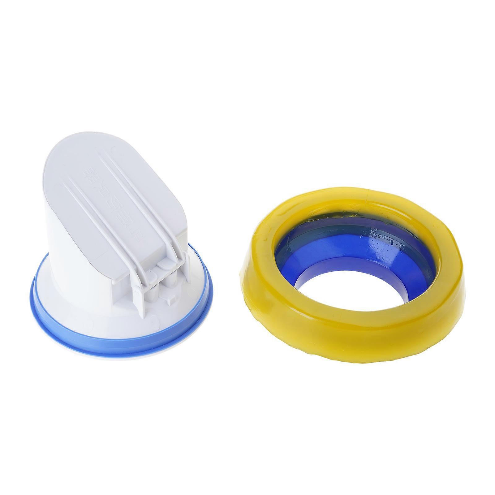 Easy Installs Toilet Flange Seal with Auto Closing Features Self Closing Toilet Bowl Flange Sealing Rings Simple Installs Multicolor