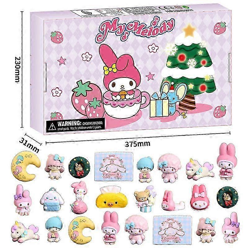 24pcs blind box Christmas advent calendar gift box Minecraft building block toys countdown small ornaments