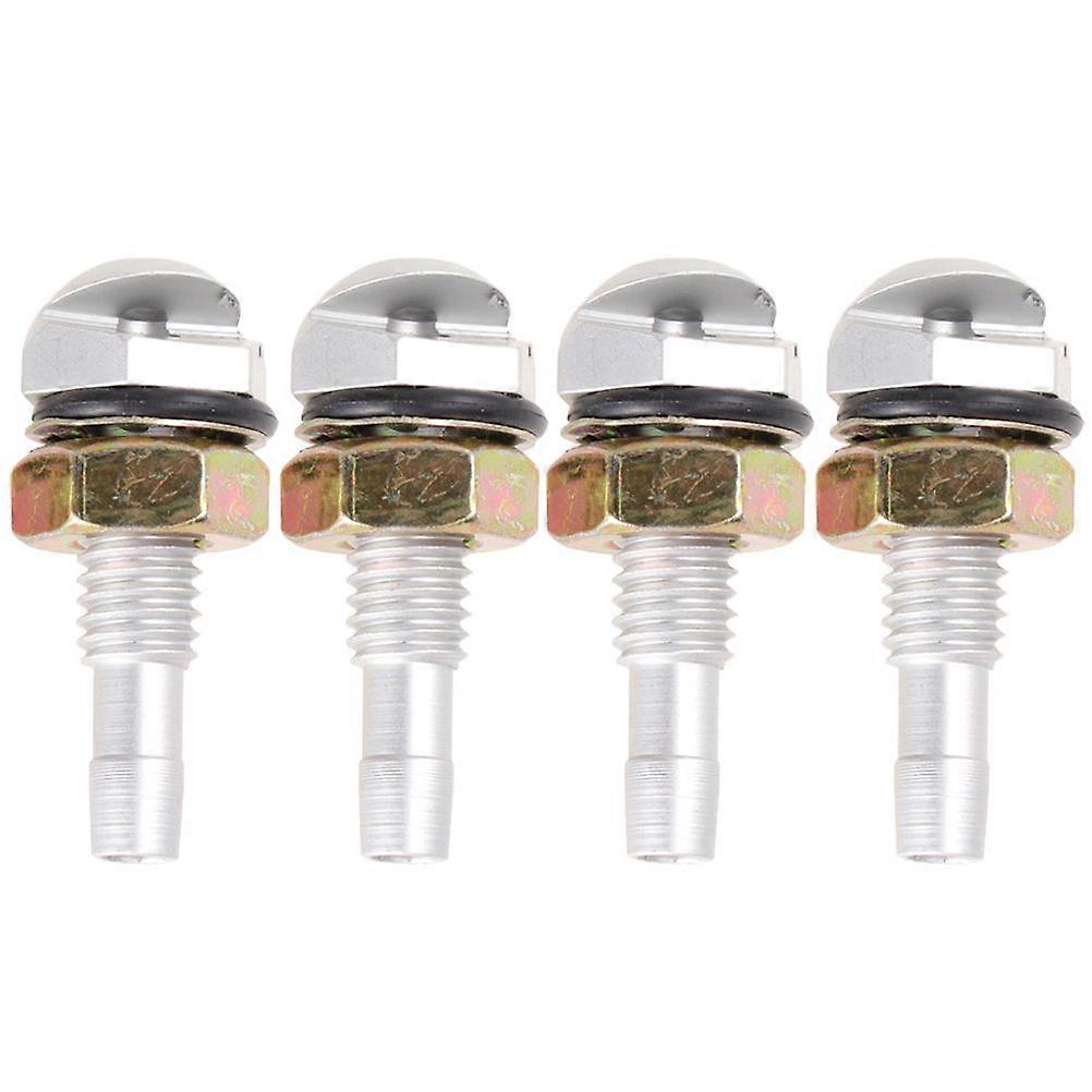2 Set of One Pair Replacement Vaporific Front Windshield Washer Nozzles (Silver)