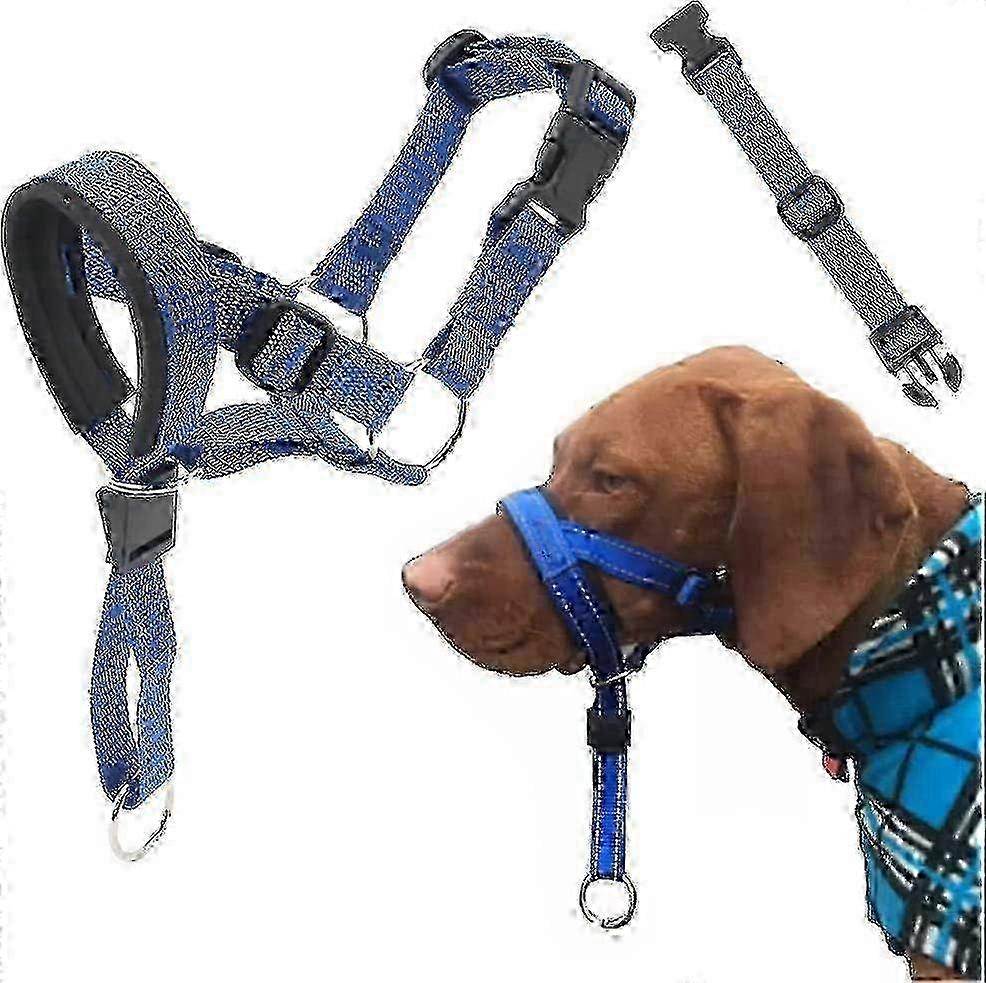 Adjustable No-pull Dog Harness with Reflective Safety Strap and Collar for Training
