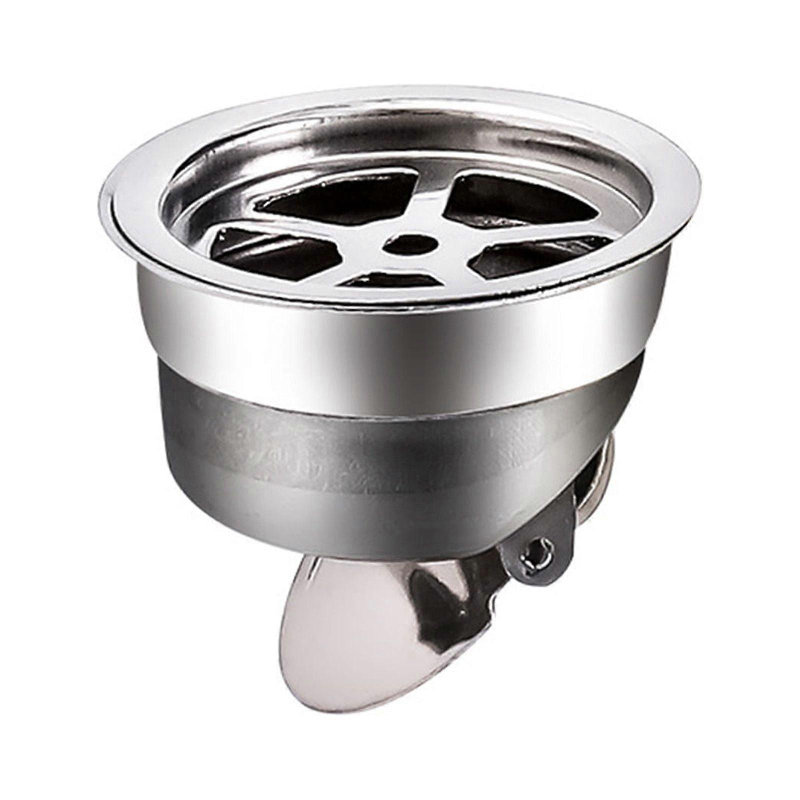 Stainless Steel Gravity Clamshell Floor Drain, Clog/Odor/Insect-Resistant, Double Core, compatible with standard drains