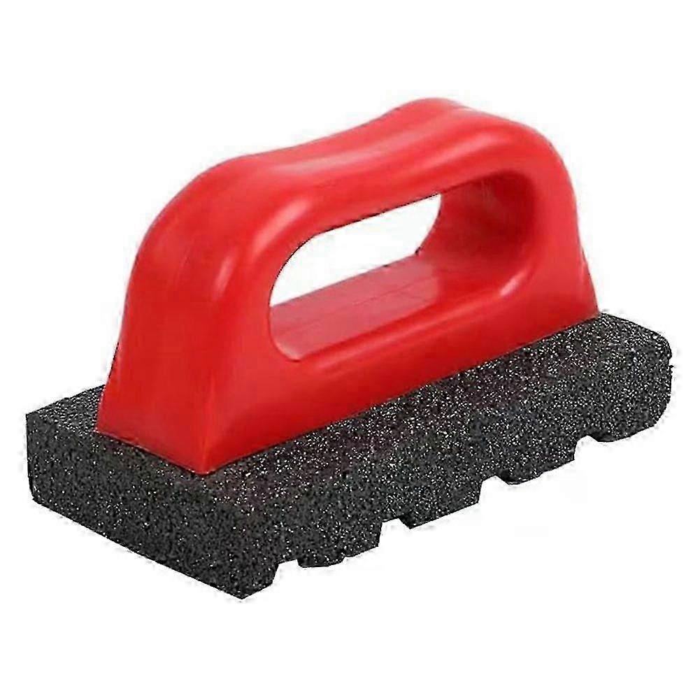 Masonry Rubbing Brick, Fluted Rub Bricks, 20 Grit, Plastic Handle