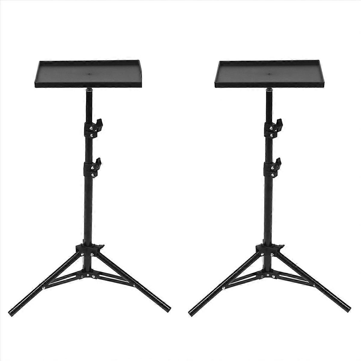 2X Projector Tray Stand Lift Telescopic Rod Live Broadcast Tripod Camera Projector Holder