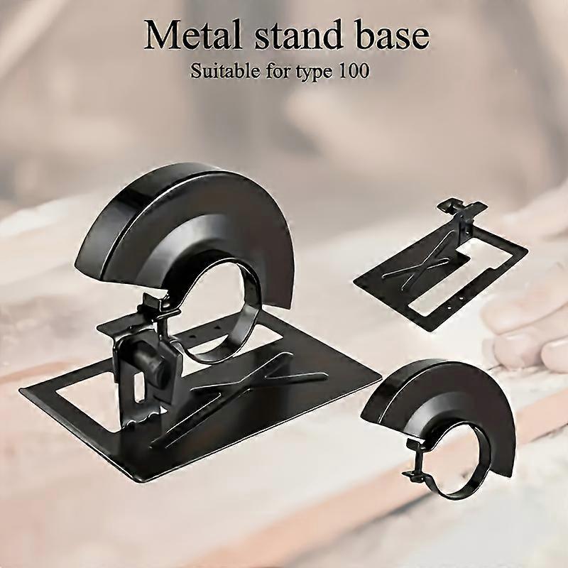 1 Set Adjustable Metal Angle Grinder Stand Kit with Protective Balance Base + Multi-Angle Locking