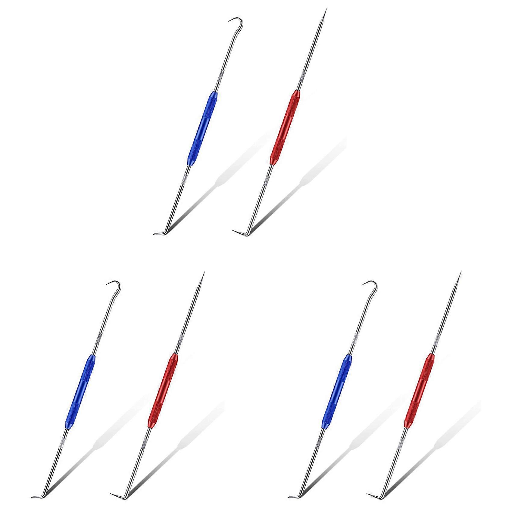 Double Pointed Scriber, 6 Pcs Metal Scribe Tool Hook and 45 Degree 90 Degree Tip Marking Tool for Machinists,Technicians