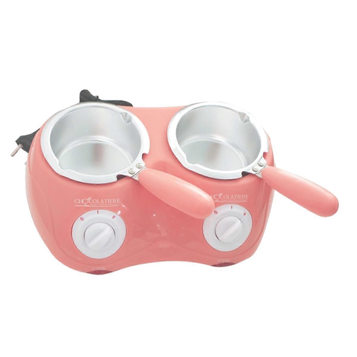 Double Speed Warm Pot Chocolate Melting Machine Set EU Plug