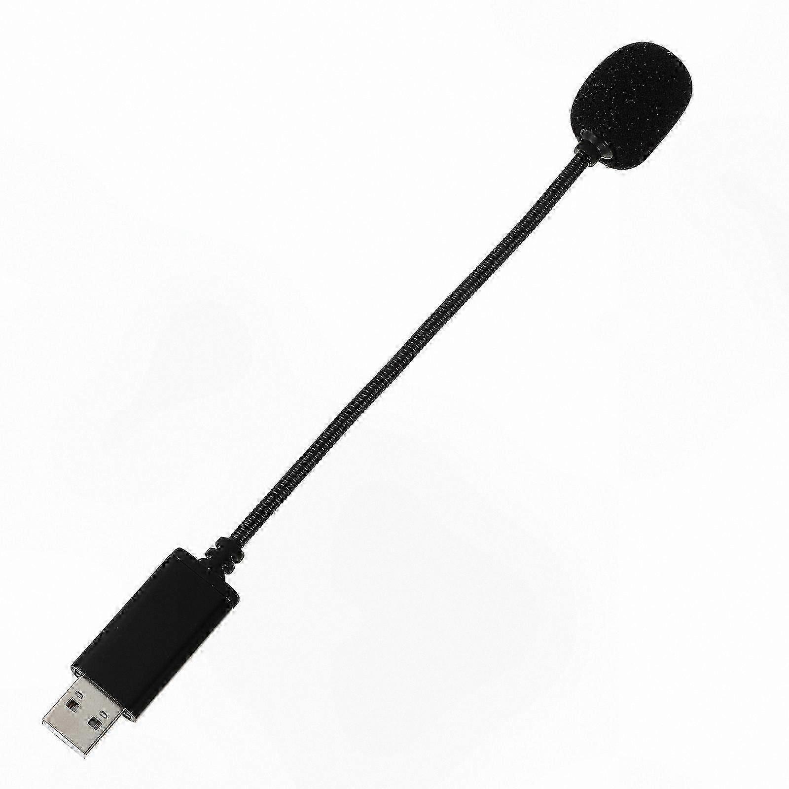 Adjustable USB Condenser Mic for PC Recording with Flexible Neck