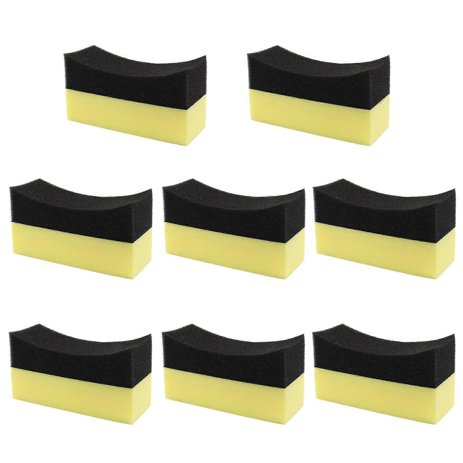 8Pcs Tire Dressing Applicator Pads for Car Tire Shine, Reusable Foam Sponge with Even Coverage Design