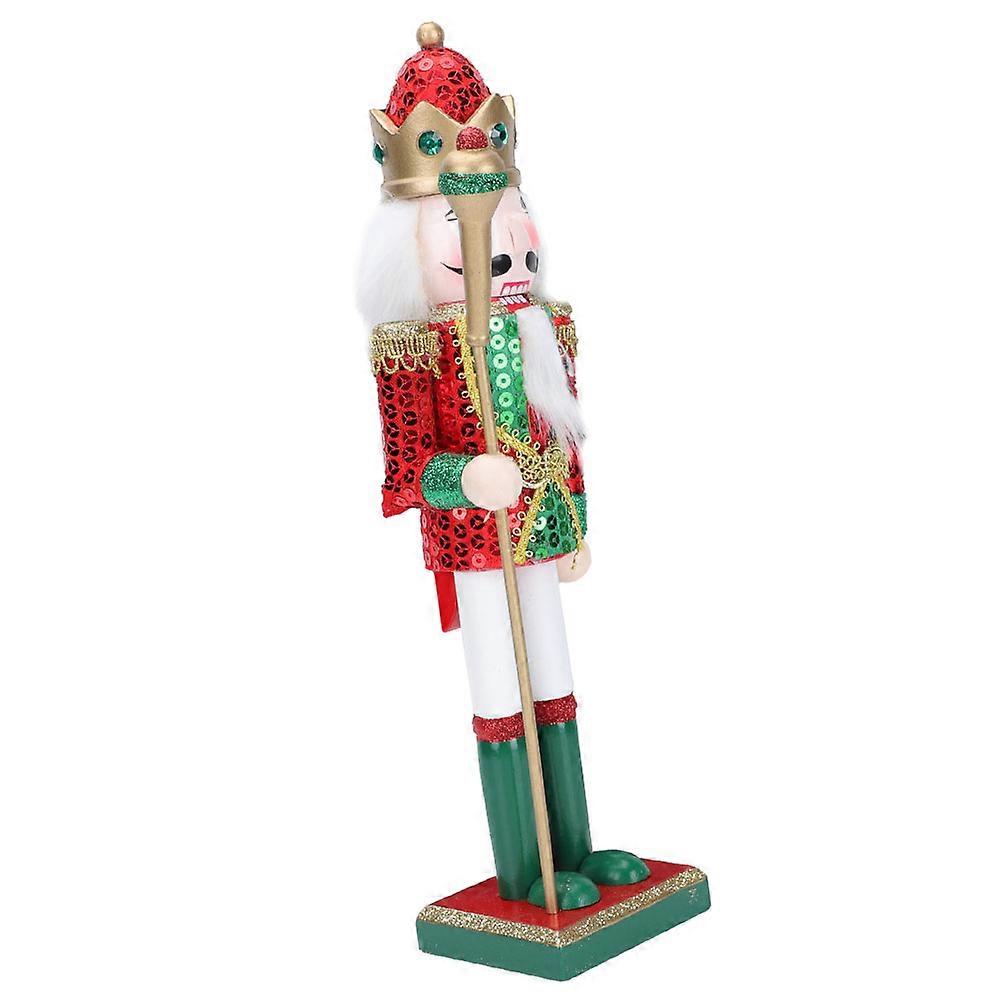 Nutcracker Christmas Decor Wooden Nutcracker Craft for Office Decoration