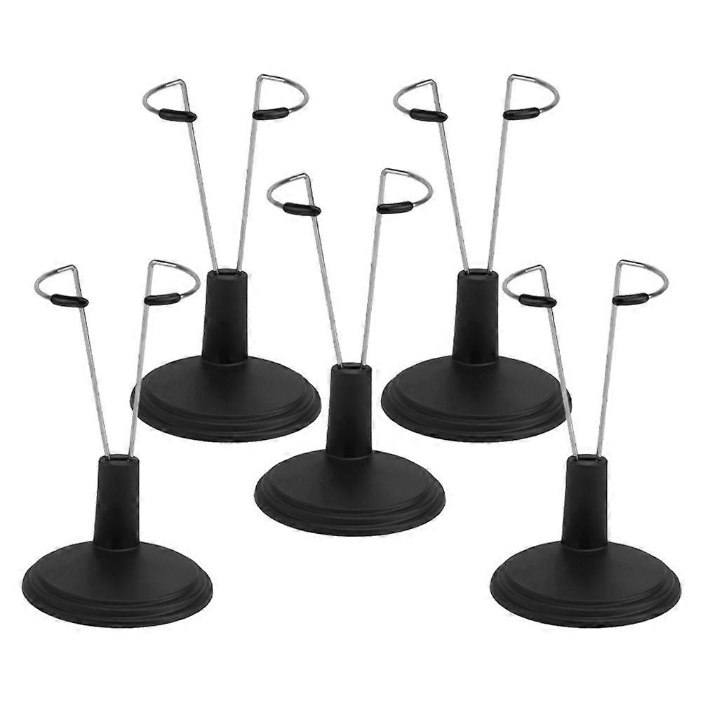 Black Lightstick Display Bracket Doll Stand Holder 5Pcs Set