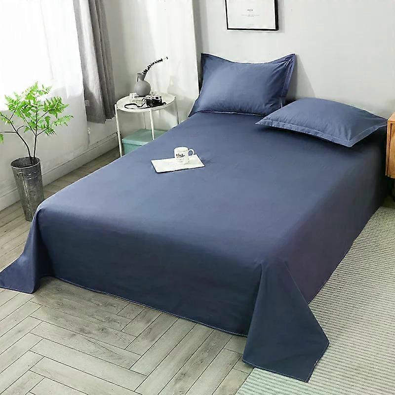 2025 new solid color simple Nordic cotton sheets active printing and dyeing sheets hotel student dormitory sheet No Pillowcase