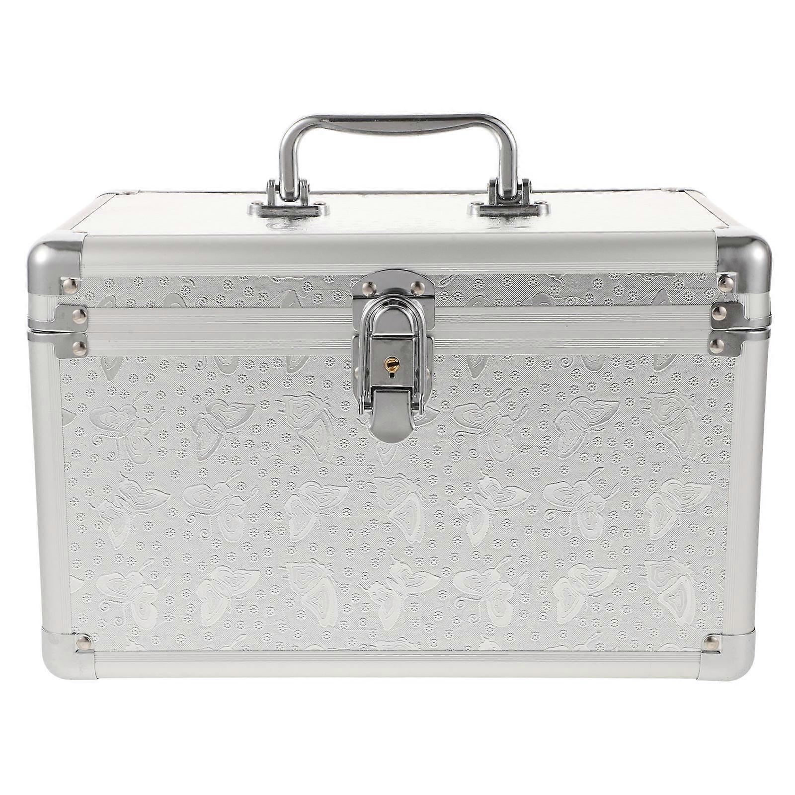 Aluminum Alloy Toolbox Multifunctional Storage Box with 1 Carrying Case