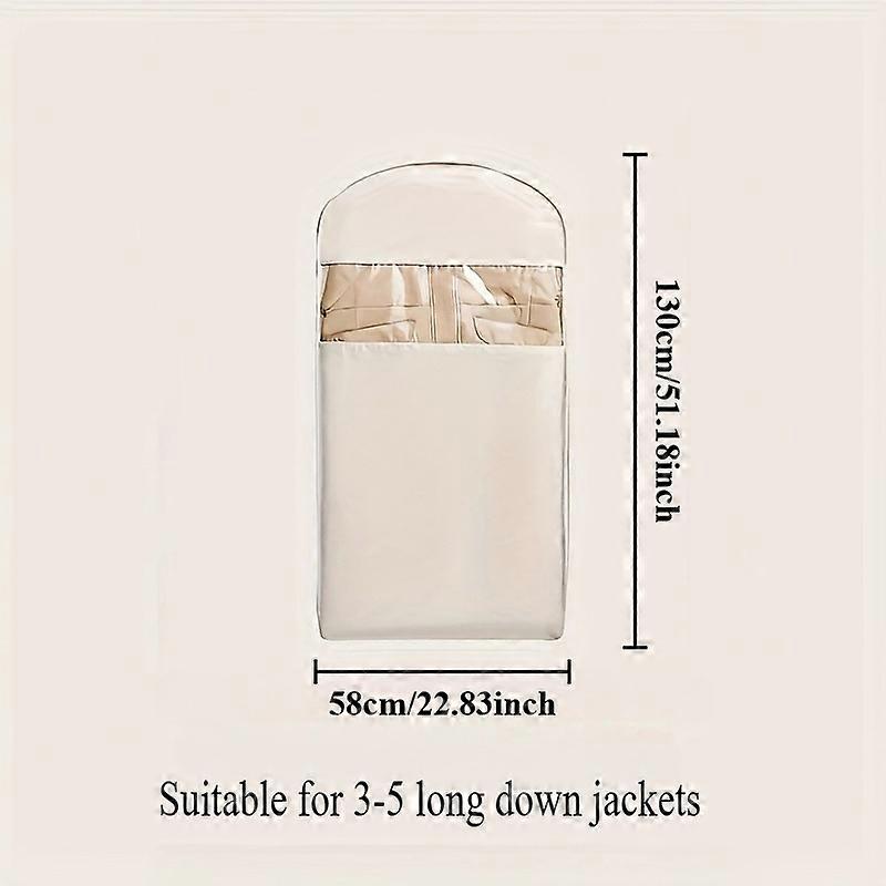 High-Quality Self-Compressing Hanging Storage Bag,Fabric Garment Organizer with Up to 40% Compression Rate,For Coats and Clothes