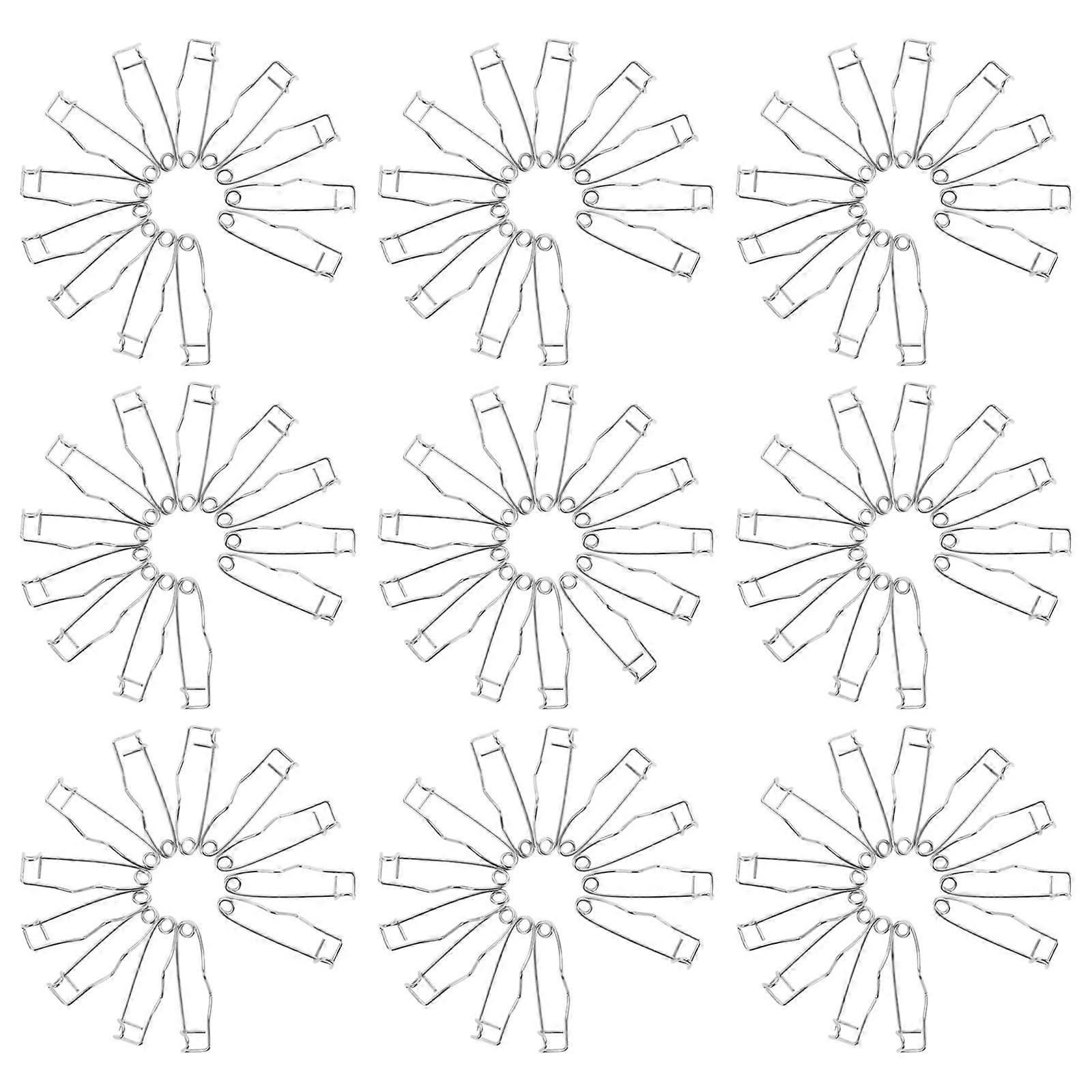 100pcs Curved Safety Pin Metal Pin for Patchwork to Secure Edges