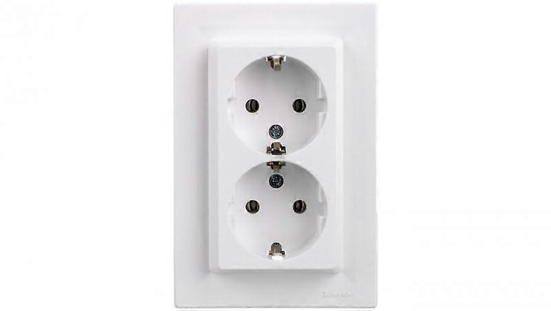 Ultimate Screwless Flat Plate Double Socket 250W 2P with Tool Cable Connection