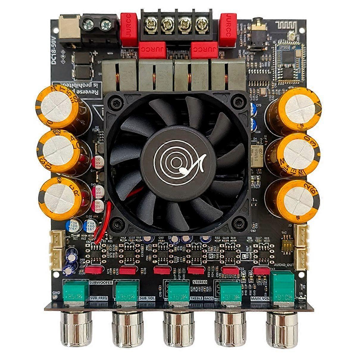 SUB1200Q Amplifier Board QCC3034+ES9023 with Subwoofer Extension Bluetooth Digital Amplifier Board