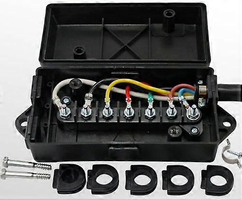 7 Way Trailer Junction Box Weatherproof 7 Pin Wiring Connector for RV Camper Truck