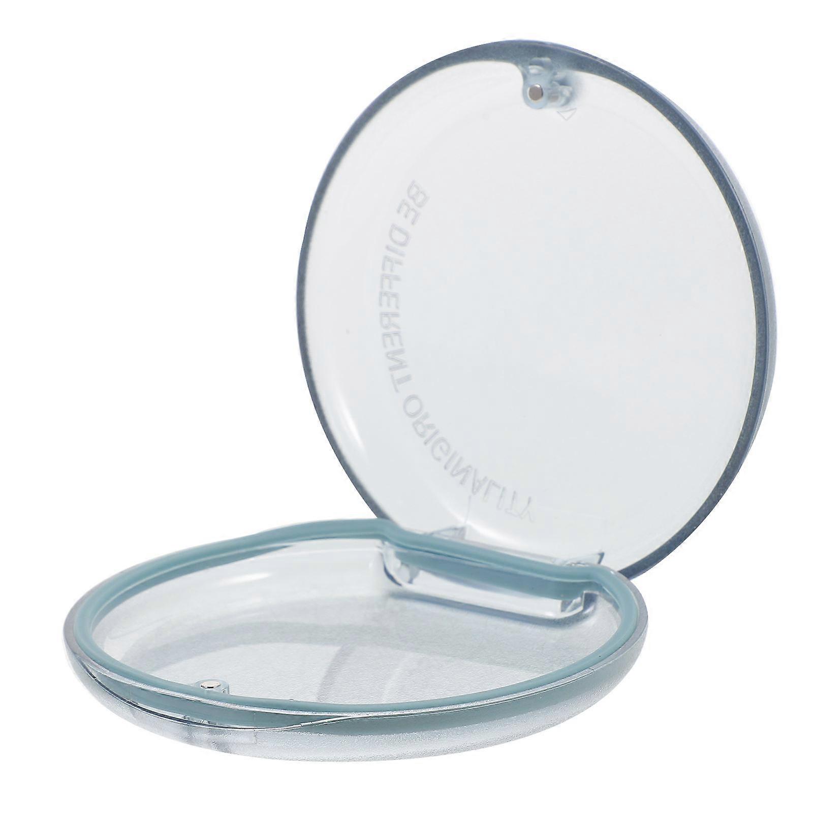 Durable Denture Container for Storage 4Pcs Portable Blue Denture Case