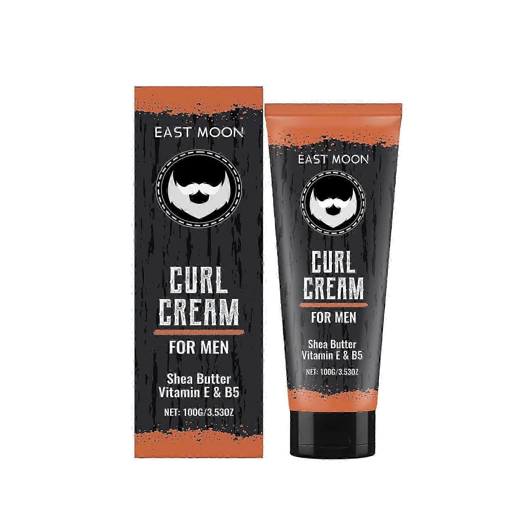Hair Curl Cream for Men - 100g Curling Cream with Vitamin E & B5, Shea Butter - Styling Cream for Curly Hair to Enhance, Define and Shape Natural Curl