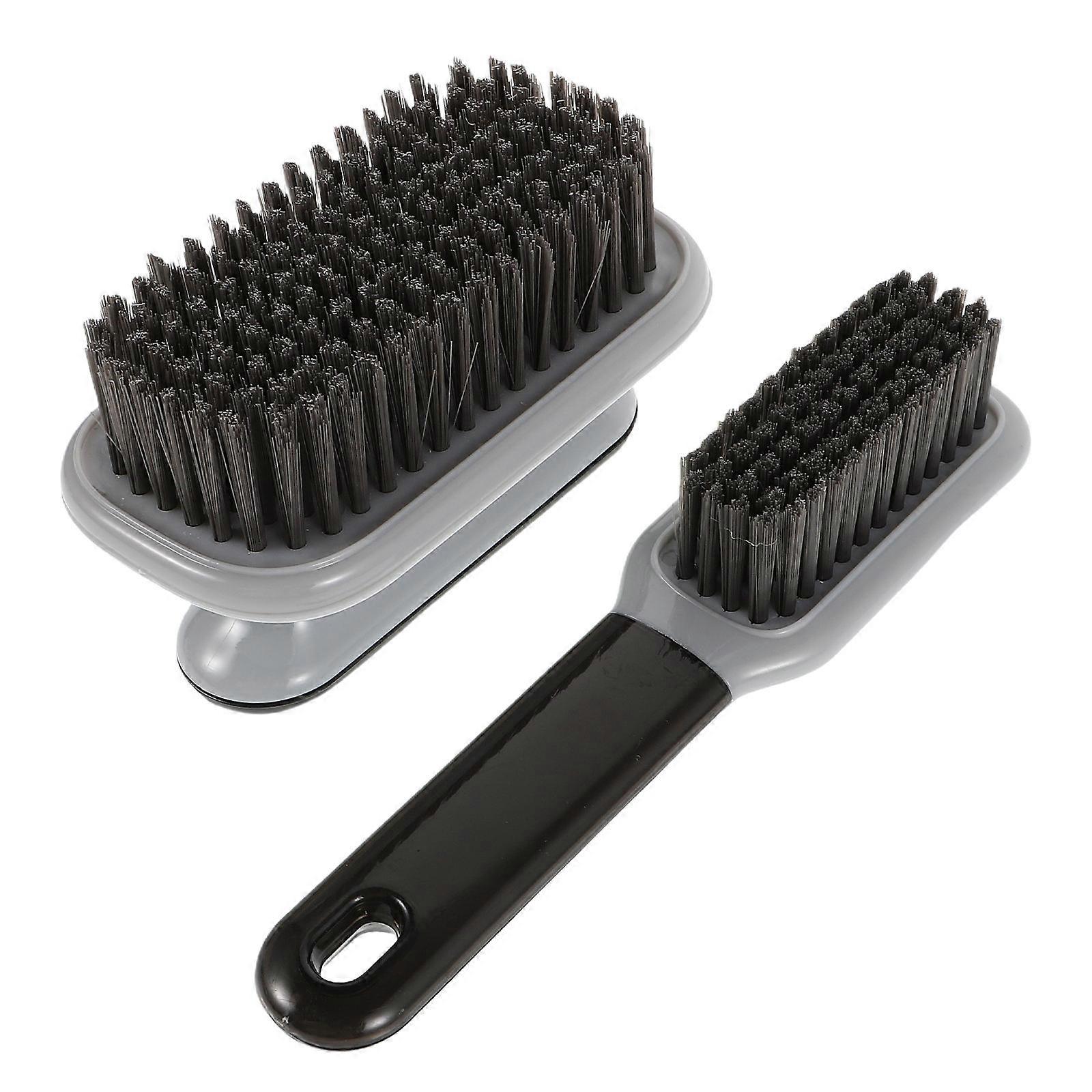 Plastic Shoe Brush for Scrub Cleaning 2Pcs Versatile Household Brush Set