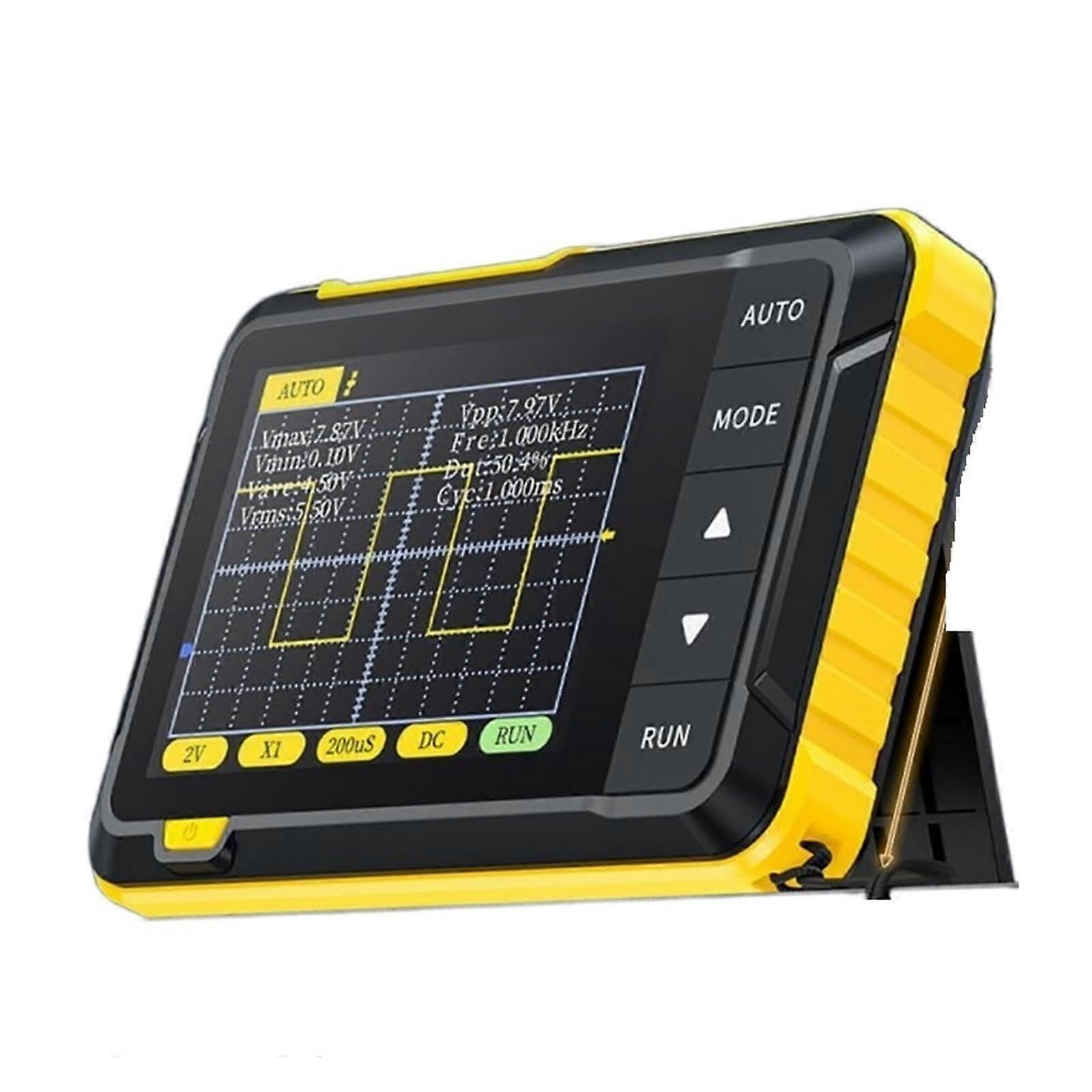 Handheld Digital Oscilloscope 2.5MSa/s 200KHz PocketSize LCD Display with TypeC Fast Charging