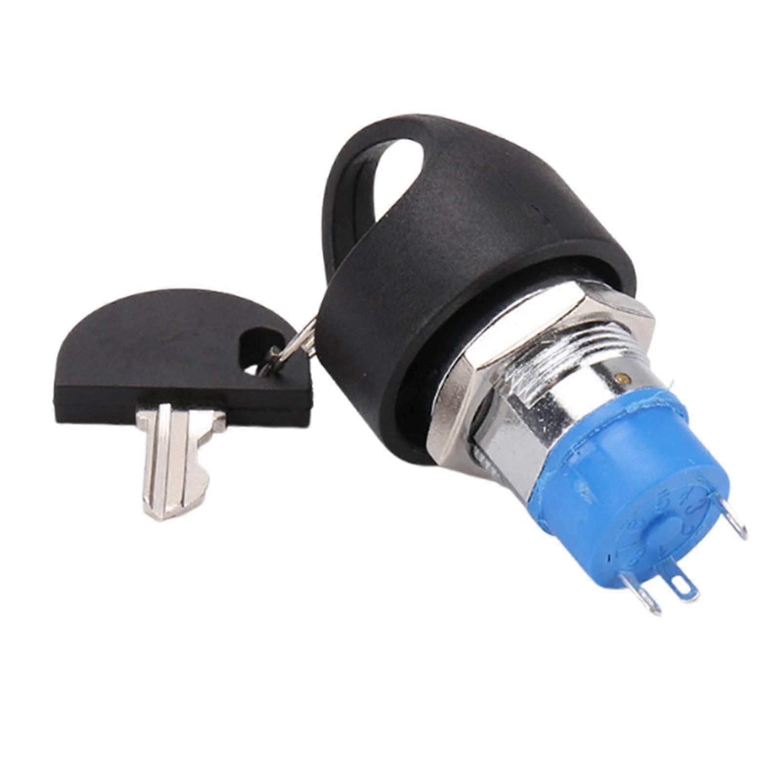 Mobility Scooter Ignition Switch Lock with Keys, Electric Scooter Start On Off Secure Replacement