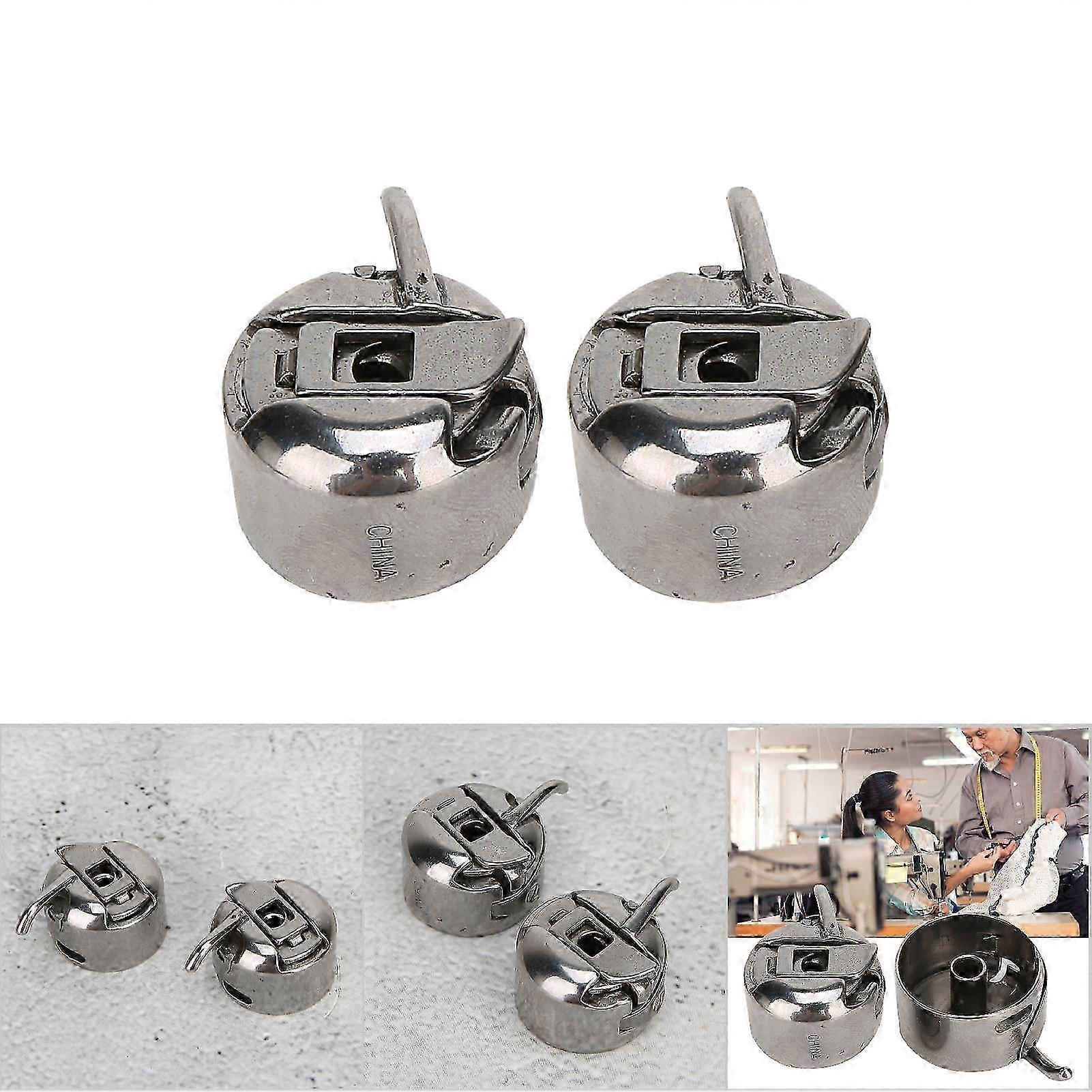 2Pcs Metal Reverse Bobbin Case Sewing Machine Accessories Household Machines for Singer