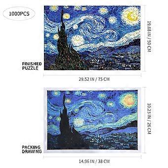 Toyandona Night Jigsaw Puzzle for Kids Playing 1000 Pieces Colorful