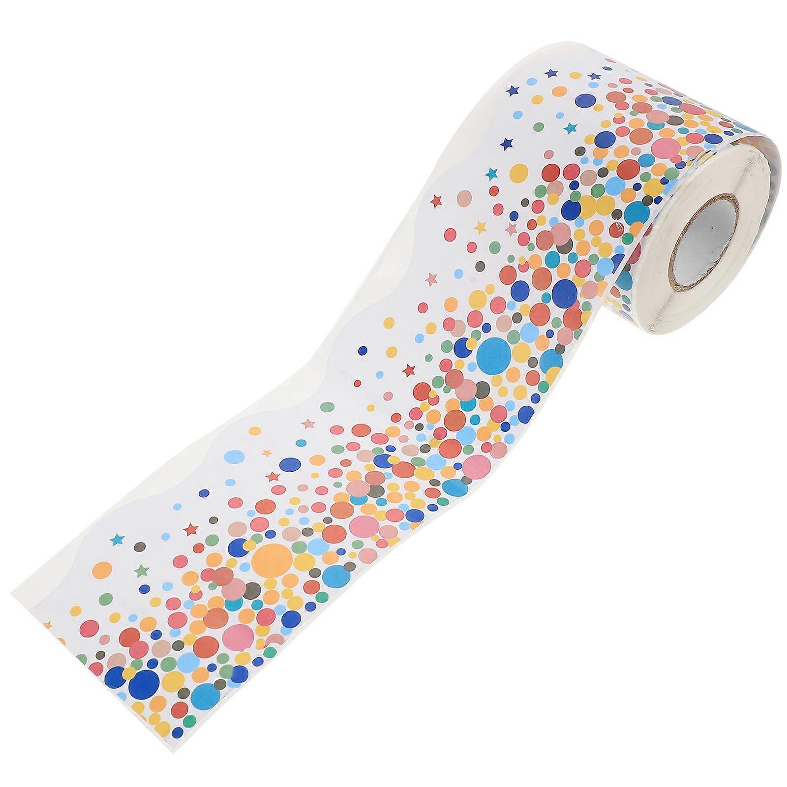 Waterproof Decorative Wall Border Stickers For Students In Classroom 300X7X0.1CM Rectangular 2 Rolls