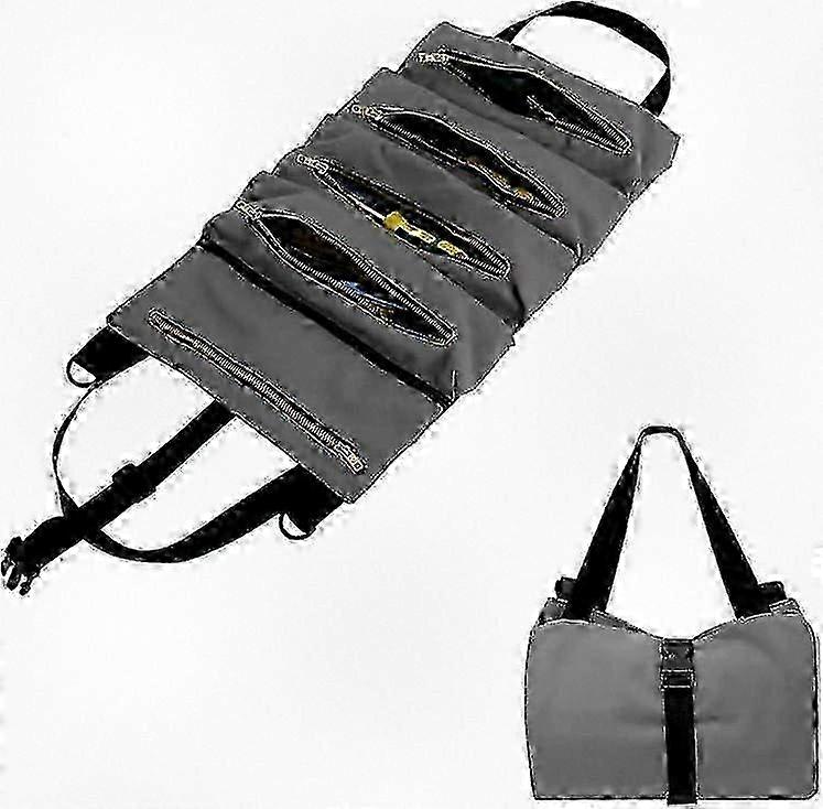 Multifunctional Canvas Tool Bag with 5 Pockets, Durable for Home Use 2025