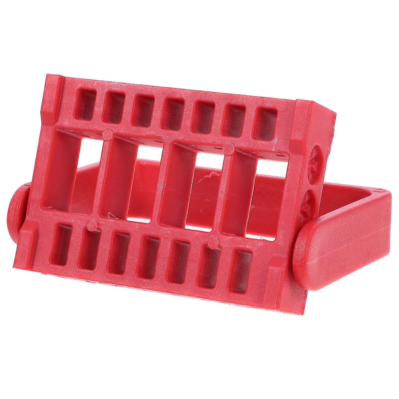 Nail Grinding Head Holder for Manicure Tool Organization 2Pcs Red