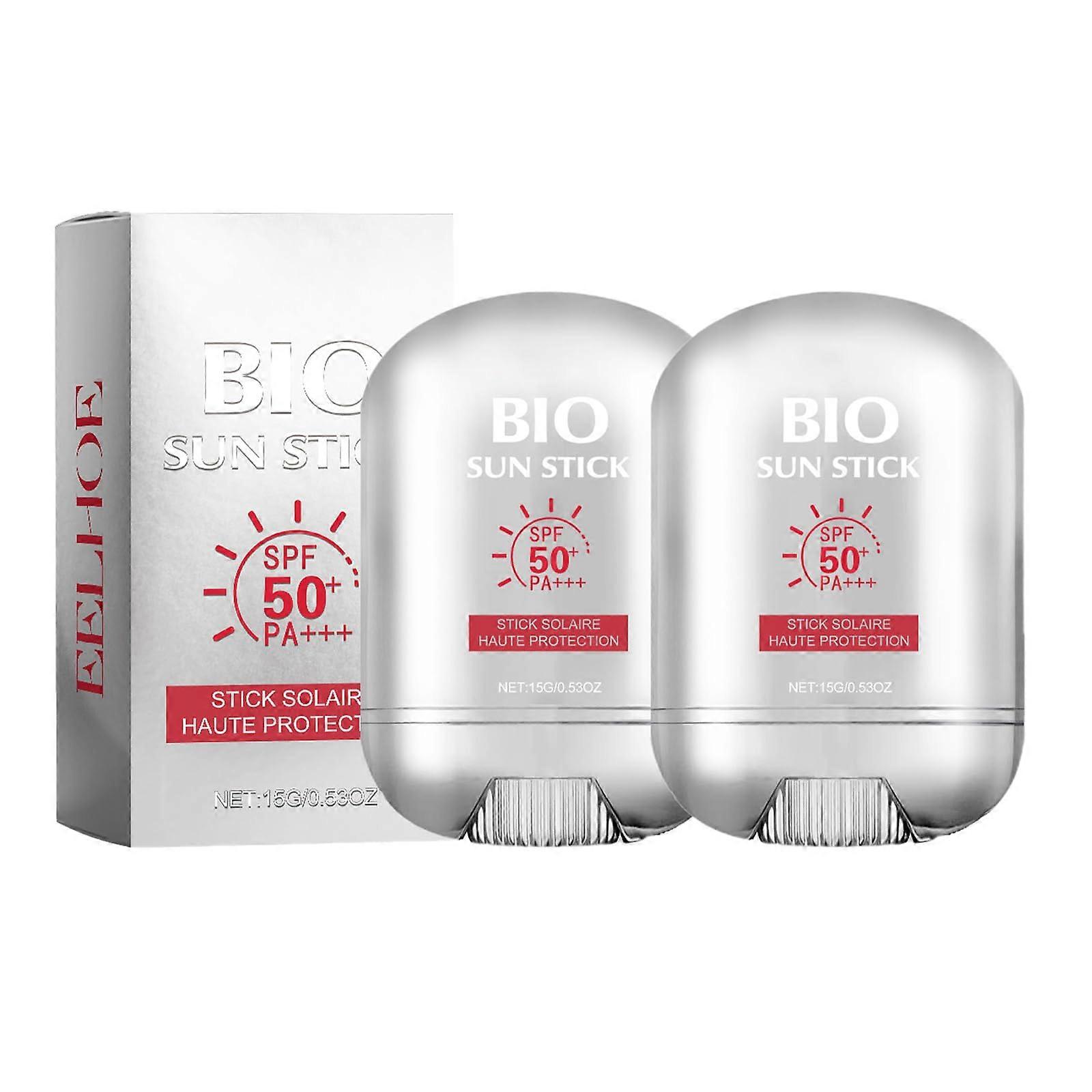 SPF50 Sunscreen Stick for Face and Body,  Protection, MakeupFriendly, 2 Pack