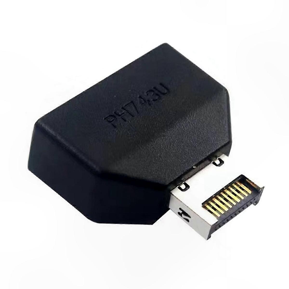 USB 3.2 Type-E 19/20 Pin to USB 19P Front Panel Type-A Type-C Extension Adapter for Desktop Computers