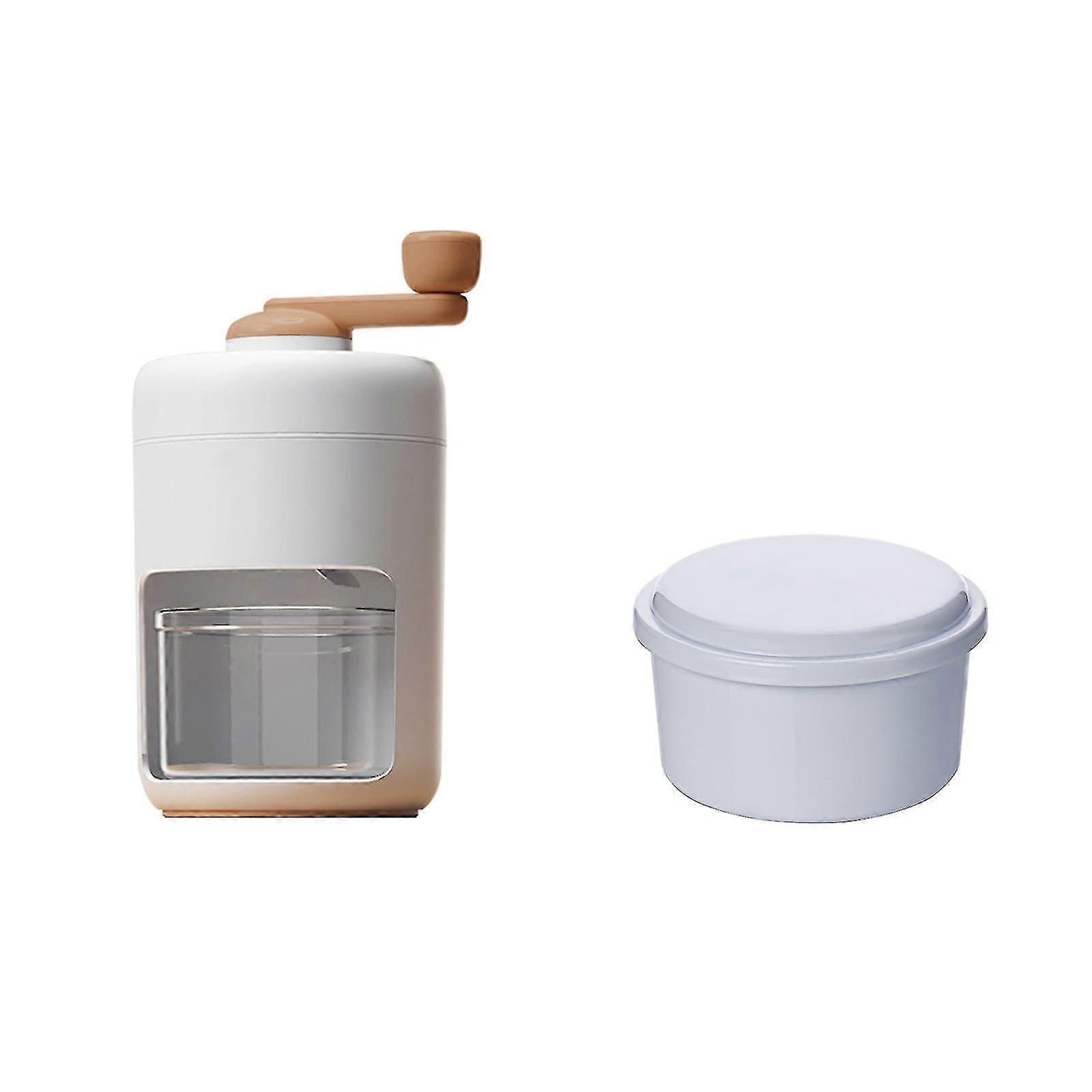 Ice Crusher Gift Portable Durable Practical Creative Mini 500ml Multifunction White Abs