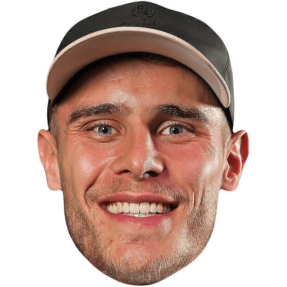 Micky Van De Ven (Hat) Big Head. Larger than life mask.