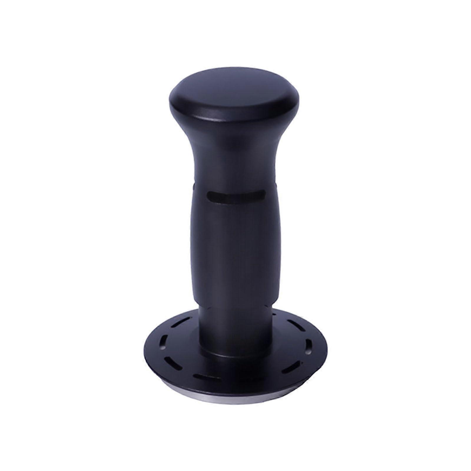 Professional Espresso Tamper with Ergonomic Comfort Grip for Precision Coffee Grounds Compaction Black